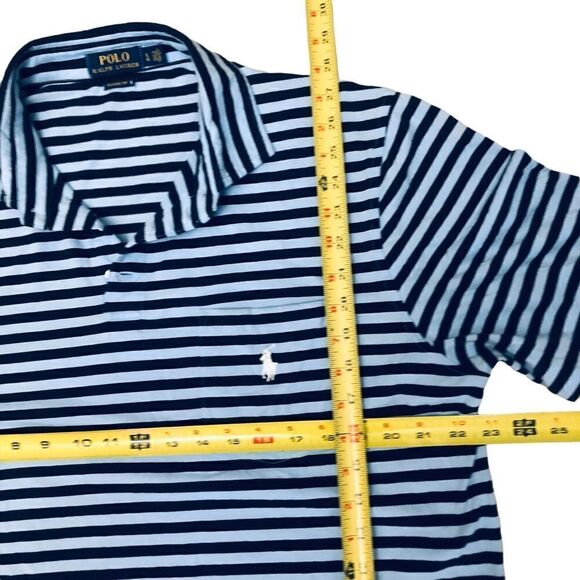 Polo Ralph Lauren Classic Fit Short Sleeve  Stripes Printed Shirt - Picture 6 of 7
